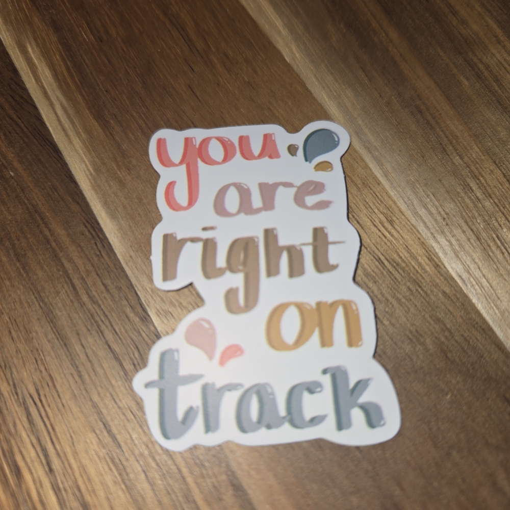 Inspirational Sticker with Multicolor Design - Picture 2 of 2